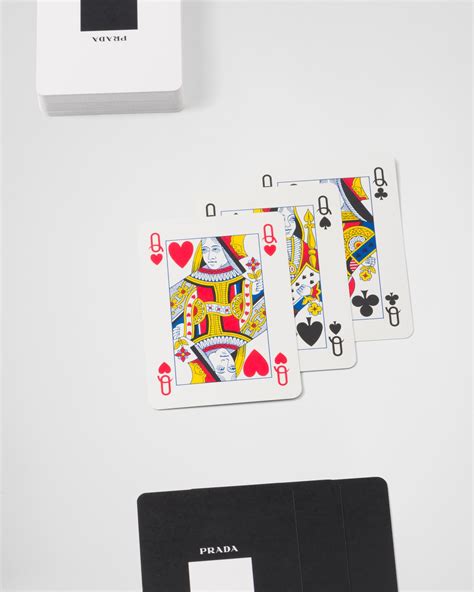 prada kartenspiel|Black Playing Card Kit With Three Card Decks .